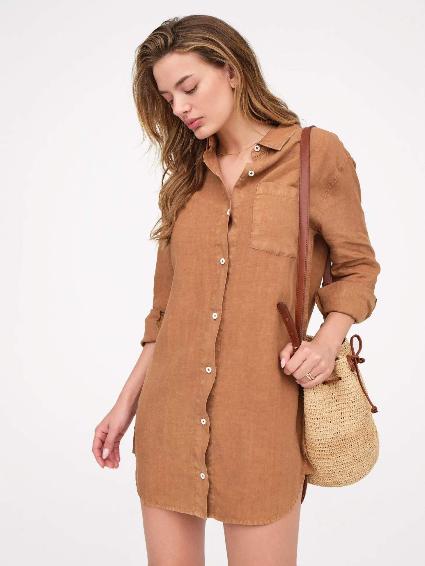 Linen Shirt Dress