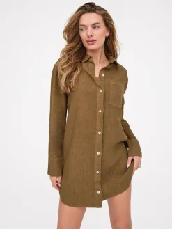 Linen Shirt Dress