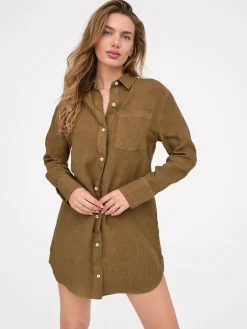 Linen Shirt Dress