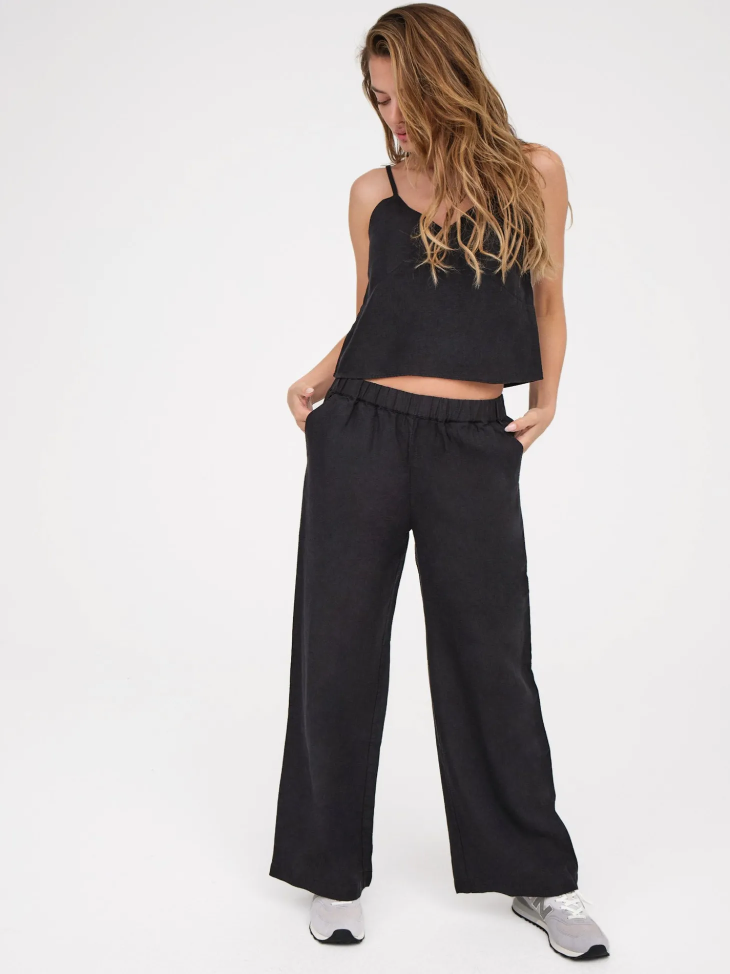 Linen Wide Leg Pant
