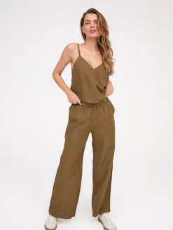 Linen Wide Leg Pant