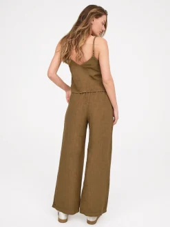 Linen Wide Leg Pant