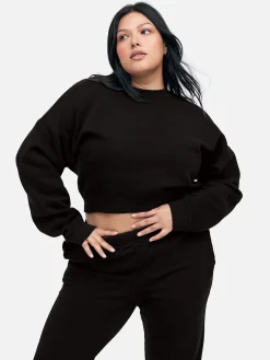 Organic Fleece Crop Sweatshirt