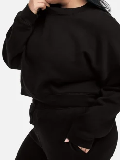 Organic Fleece Crop Sweatshirt