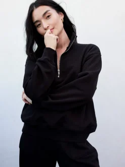 Organic Fleece Half-Zip Sweatshirt