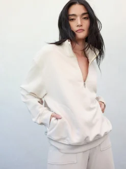 Organic Fleece Half-Zip Sweatshirt