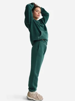 Organic Fleece Oversized Contrast Hoodie