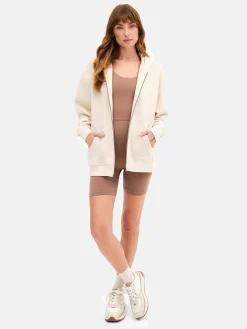 Organic Fleece Oversized Zip Hoodie