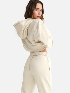 Organic Fleece Oversized Contrast Hoodie