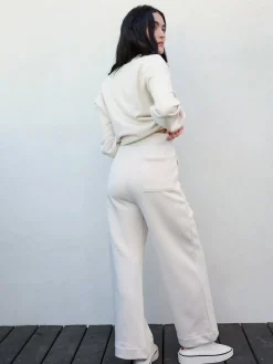 Organic Fleece Wide Leg Pant