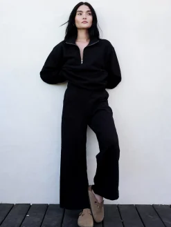 Organic Fleece Wide Leg Pant