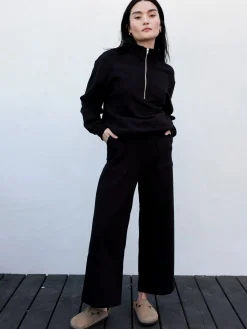 Organic Fleece Wide Leg Pant