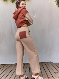 Organic Fleece Wide Leg Pant