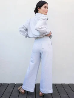 Organic Fleece Wide Leg Pant