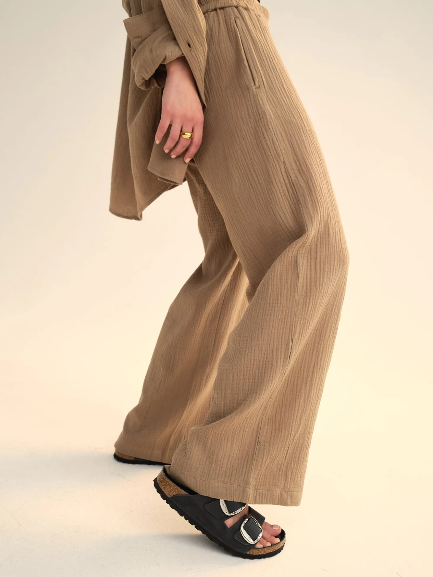 Organic Gauze Straight Leg Pant