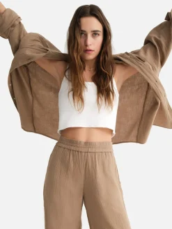 Organic Gauze Straight Leg Pant