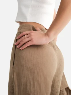 Organic Gauze Straight Leg Pant