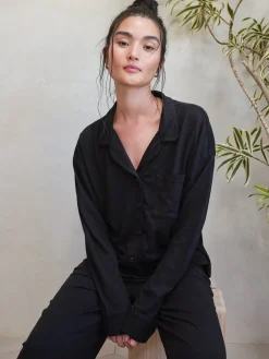 Tencel Button Down Sleep Shirt