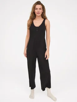 Tencel Lounge Henley Jumpsuit