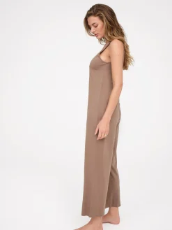 Tencel Lounge Henley Jumpsuit